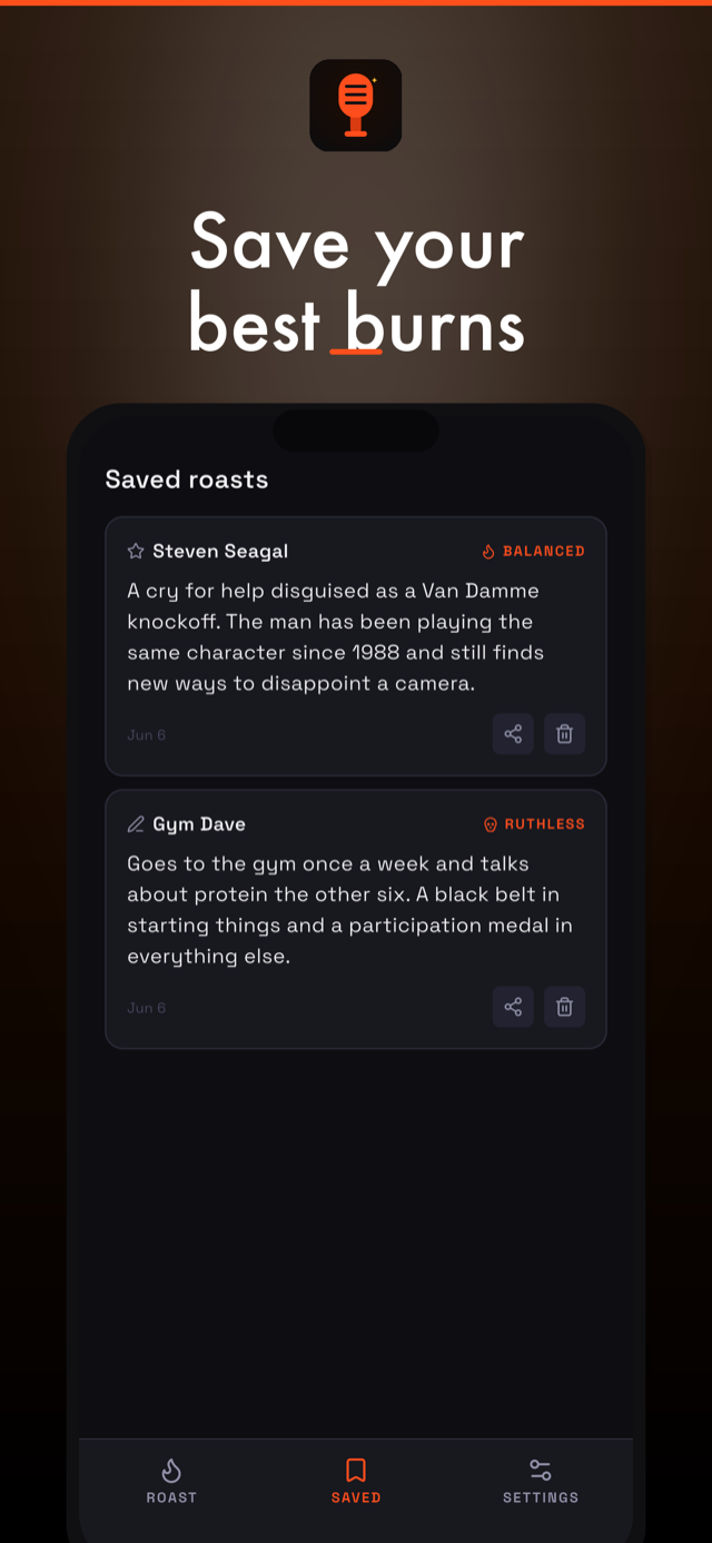 Agent Roast screenshot 3