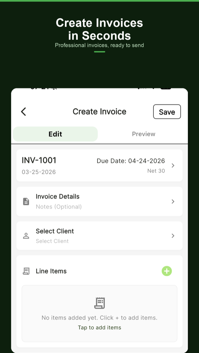 Invoice Rocket screenshot 1