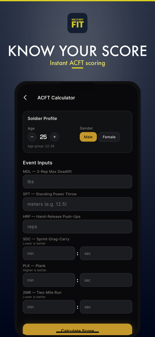 MilitaryFit screenshot 3