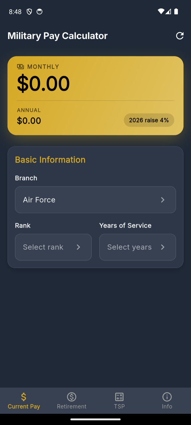 US Military Pay Calculator screenshot 3