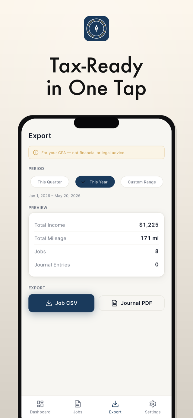 NotaryDesk: Job Log + CSV screenshot 3