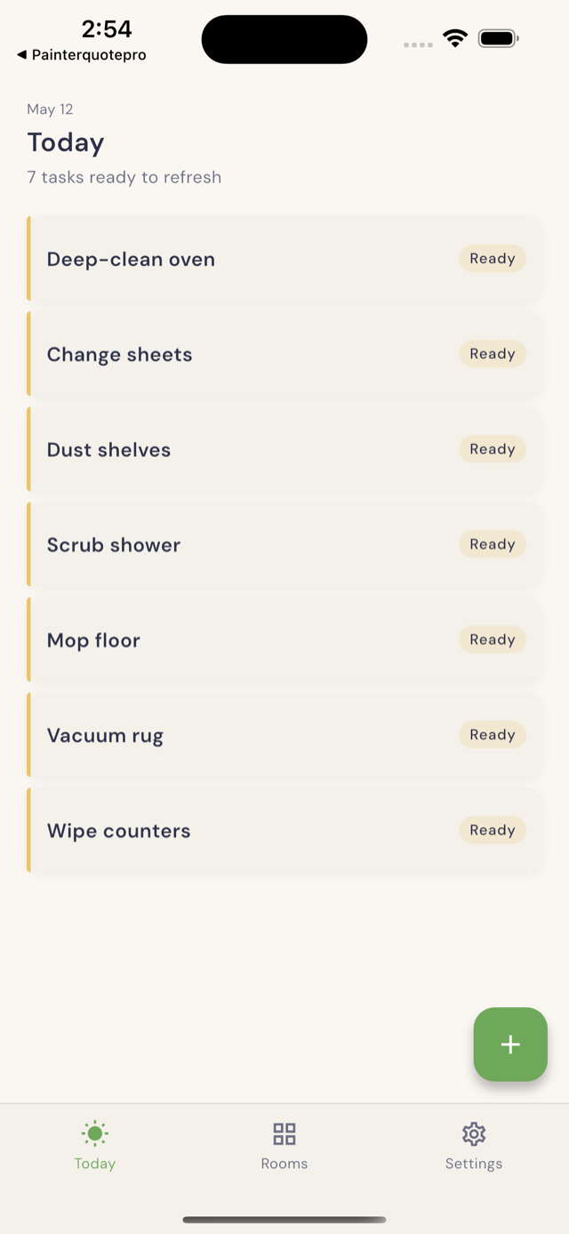 TidyLoop: Cleaning Schedule screenshot 1
