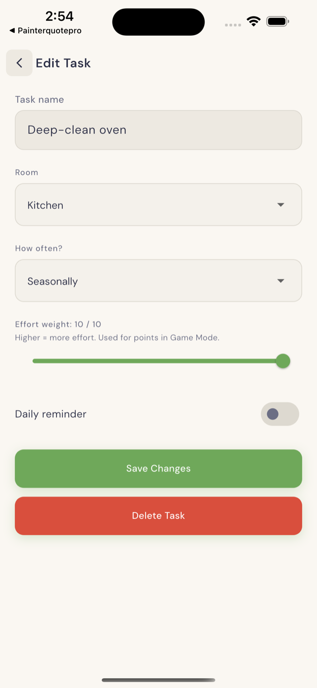 TidyLoop: Cleaning Schedule screenshot 3